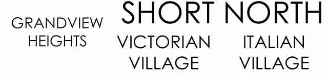 Short North Victorian Village Italian Village Harrison West neighborhoods Short North Victorian Village Italian Village Harrison West neighborhoods
